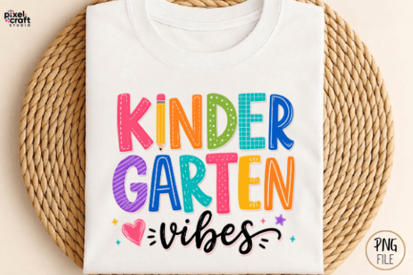 Download Kindergarten Vibes Colorful Doodle PNG - K Collection