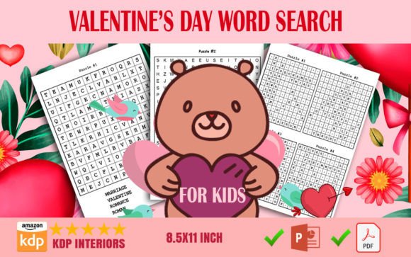 Download Valentine's Day Word Search for Kids - Premium Bundle