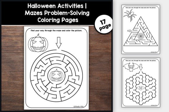Download Halloween Mazes Motor Activities for Kid - K Collection