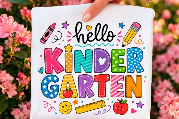 Download Hello Kindergarten School Supplies PNG - K Collection