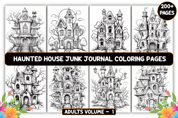 Download Haunted House Coloring Pages for Kids - K Collection