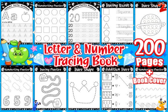 Download Letter and Number Tracing Workbook - K Collection