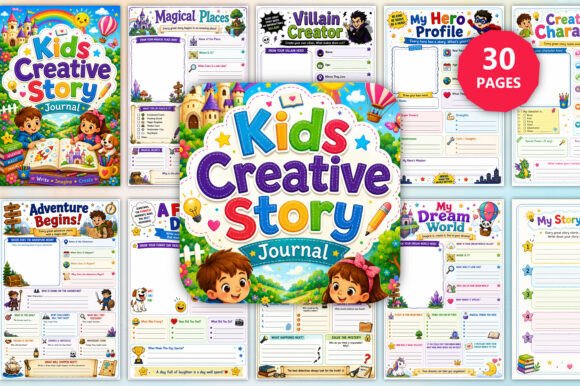 Download Kids Creative Story Journal - K Collection