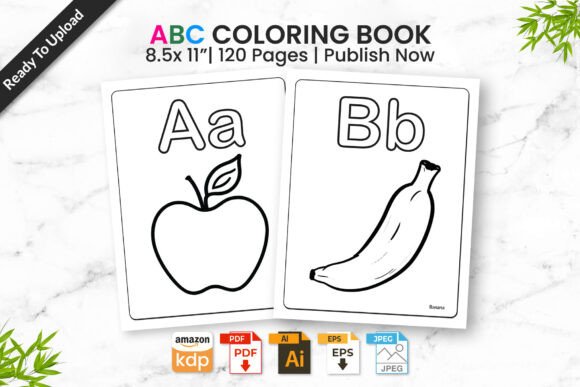 Download ABC Fruit Coloring Book for Kids PDF - K Collection