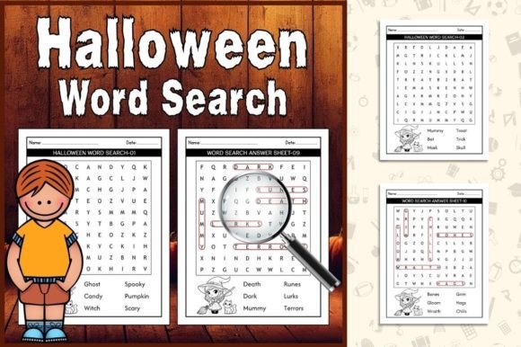 Download 10 Halloween Word Search Puzzle for Kids - K Collection