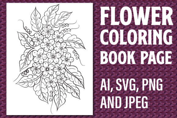 Download Flower Coloring Book Page for KDP - K Collection