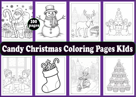 Download 100 Candy Christmas Coloring Pages KIds - K Collection