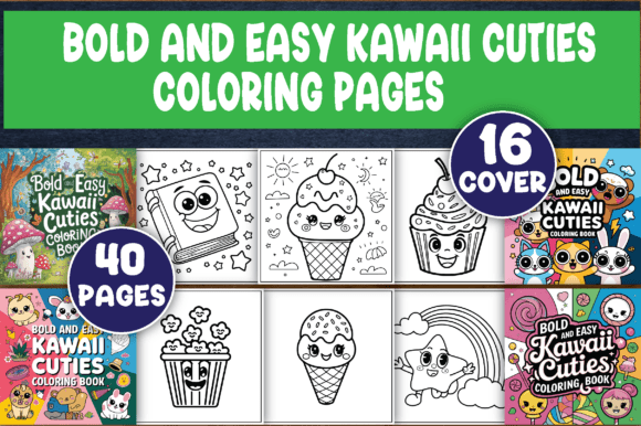 Download 40 Bold, Kawaii Cuties Coloring Pages - K Collection