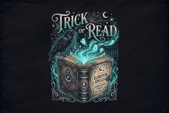 Download Trick or Read Halloween Book Reader PNG - K Collection