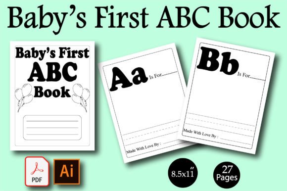 Download Baby's First ABC Book KDP Interior - K Collection