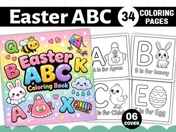 Download Easter ABC Coloring Book for Kids - K Collection