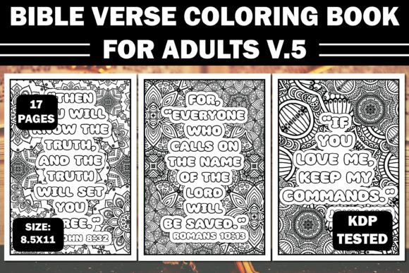 Download Bible Verse Coloring Book for Adults V.5 - K Collection