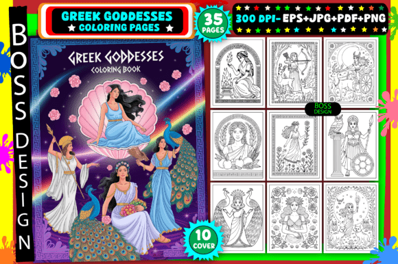 Download Greek Goddesses Coloring Pages for Adult - K Collection