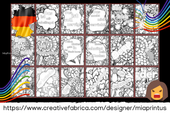 Download German Swear Words Adults Coloring Book - K Collection