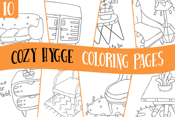 Download Cozy Hygge Coloring Pages for Kids (KDP) - K Collection