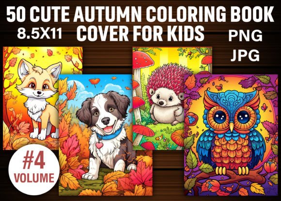 Download Cute Autumn Coloring Book Cover for Kids - K Collection