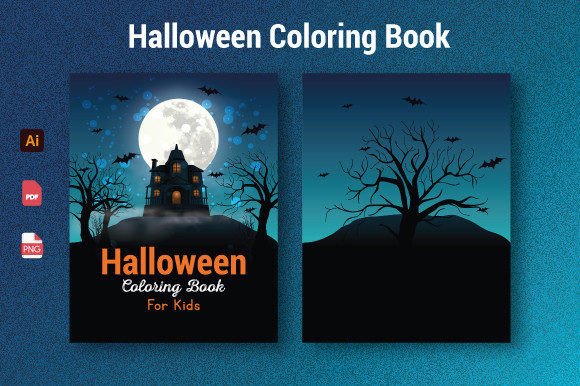Download Halloween Coloring Book Cover for Kids - K Collection