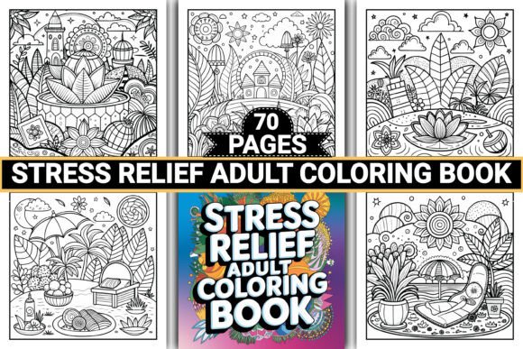 Download Stress Relief Coloring Book for Adults - K Collection