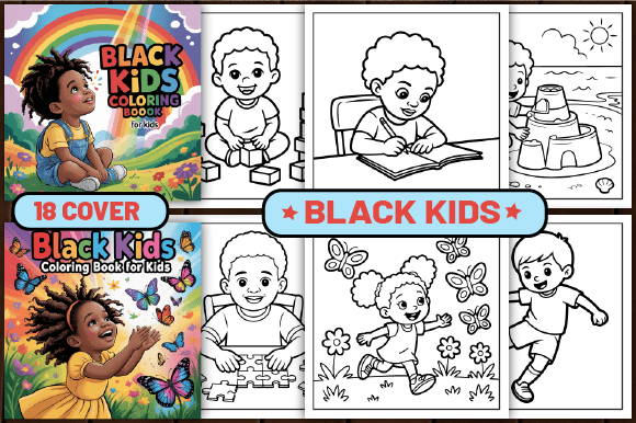 Download 76 Black Kids Coloring Pages for Kids - K Collection