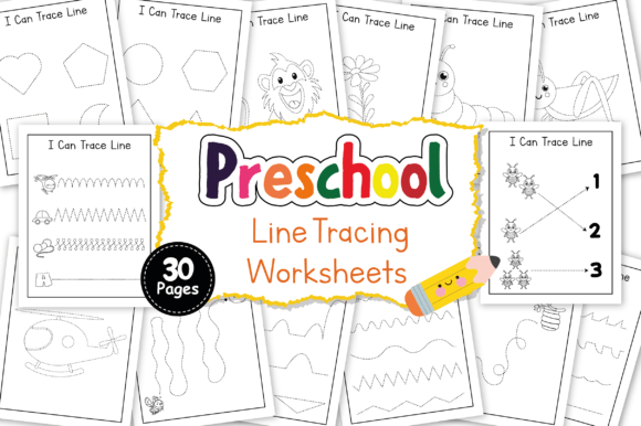 Download Preschool Line Tracing Worksheets Prek - K Collection