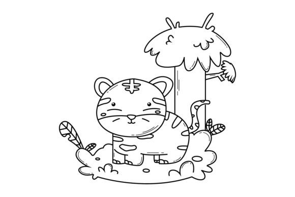 Download Jungle Animal Coloring Book Design Art - K Collection