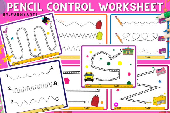 Download Pencil Control, Working Pages for KIDS - K Collection