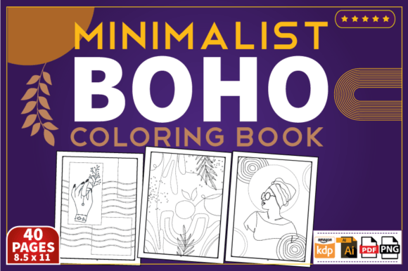 Download Minimalist Boho Coloring Book - K Collection