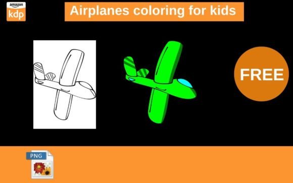 Download Airplanes Coloring for Kids - K Collection