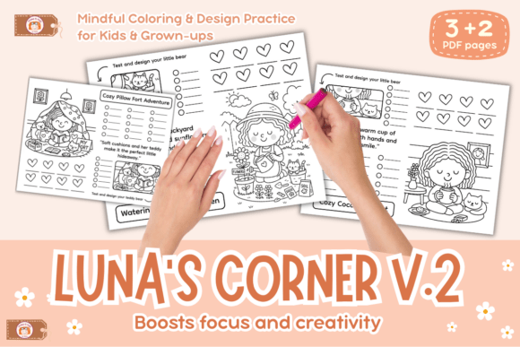 Download Coloring Practice Worksheets Luna Corner - K Collection