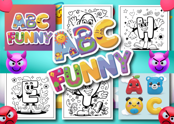 Download ABC Funny Bold &amp; Easy Coloring Book for - K Collection