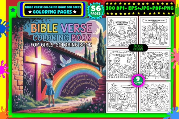 Download Bible Verse Coloring Book for Girls - K Collection