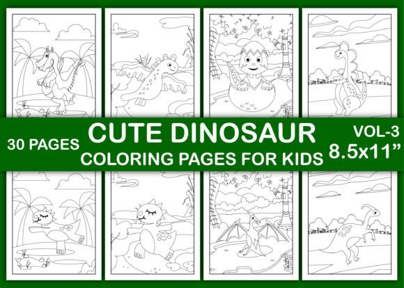 Download Cute Dinosaur Coloring Pages for Kids - Premium Resources