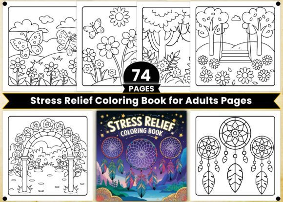 Download Stress Relief Coloring Book for Adults - K Collection