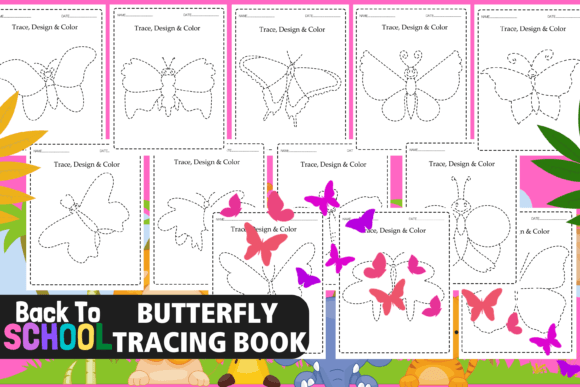 Download Butterfly Tracing Book - K Collection