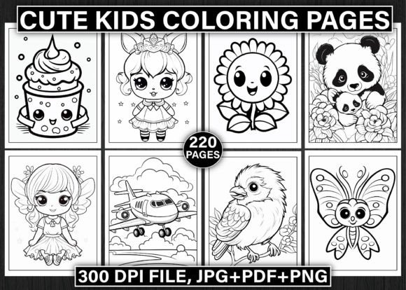 Download 220+ Cute Kids Coloring Pages for Kids - K Collection
