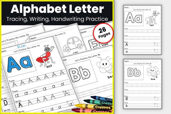 Download Letter Tracing Worksheets for Preschool - K Collection