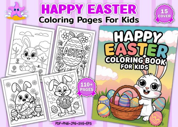Download 320 Happy Easter Coloring Pages for Kids - K Collection