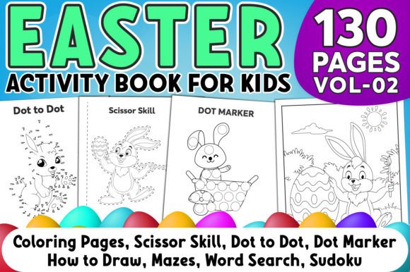 Download Easter Activity Book for Kids Vol-02 - K Collection