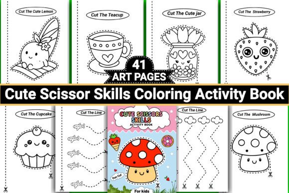 Download Cute Scissor Skills Coloring Book - K Collection