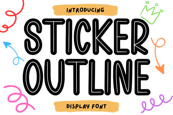 Download Sticker Outline - K Collection