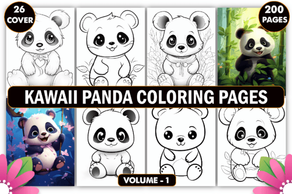 Download Kawaii Panda Coloring Pages for Kids - K Collection
