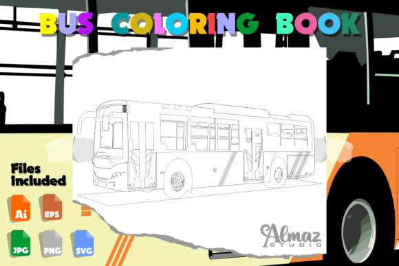 Download Bus Coloring Book - K Collection
