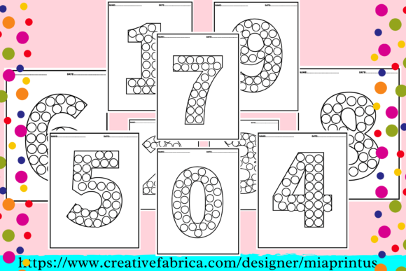 Download Numbers Dot Marker 0-9 - K Collection