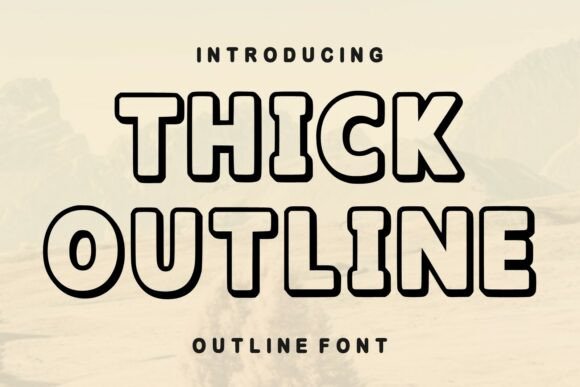 Download Thick Outline - K Collection