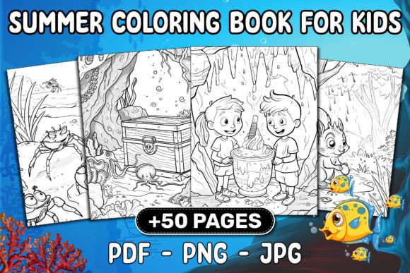 Download SUMMER COLORING BOOK for KIDS - K Collection