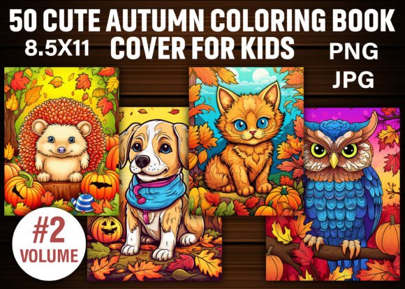 Download Cute Autumn Coloring Book Cover for Kids - K Collection