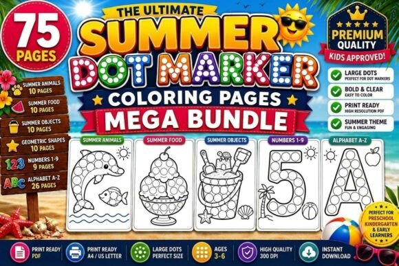 Download Ultimate Summer Dot Marker Bundle - K Collection