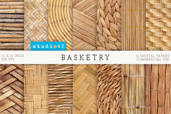 Download Basketry Textures, Weave Texture Papers - K Collection