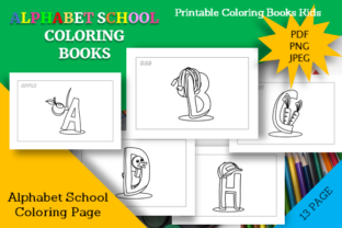 Download Cute Alphabet School Coloring Book - K Collection