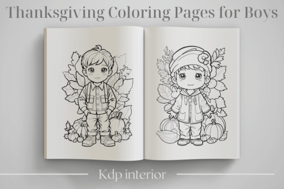 Download Thanksgiving Coloring Pages for Boys - K Collection